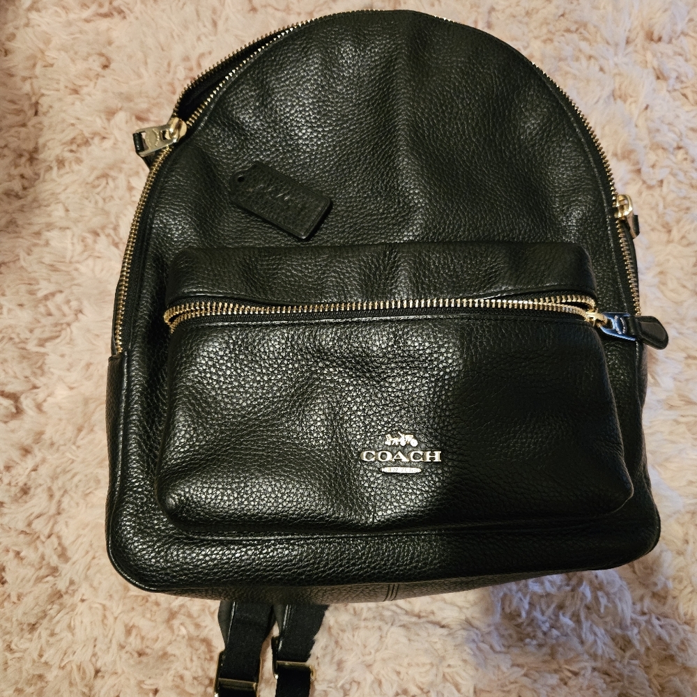 Black coach Backpack. Smoke free and lightly used.